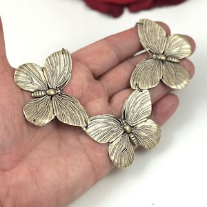 Vintage Jewelry Butterfly Necklace  Vintage Necklace Statement Necklace  Brass Necklace  Boho Necklace  handmade jewelry Weddings Bridesmaid