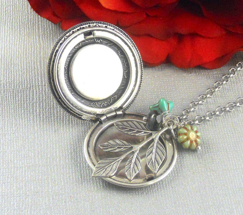 Hoots Locket Personalized Owl Locket Pendant Necklace Silver Etsy