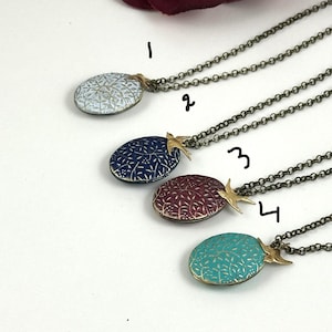 Photo Locket Necklace Pendant Art Nouveau Jewelry Patina Jewelry Bird Necklace Swallow Sparrow Patina Necklace Rustic Necklace