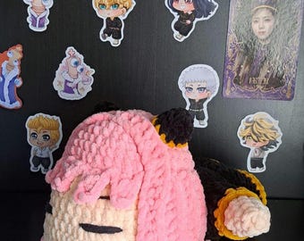 Schlafende Anya Plüschtier/handgemachtes Plüschtier/schlafende Anya Amigurumi