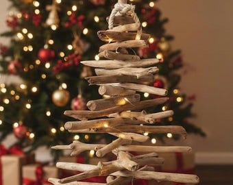 Driftwood Christmas Tree - Coastal Rustic Decor