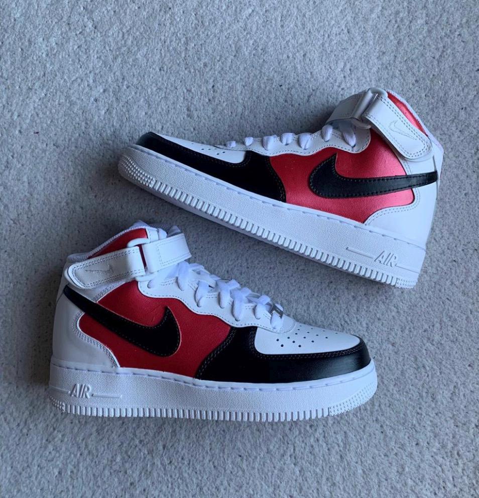 jordan air force red and black