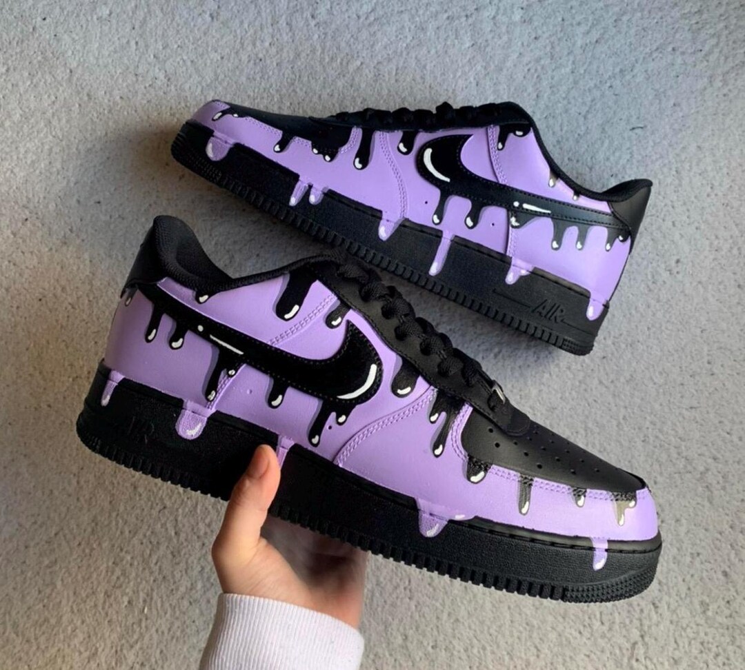 purple and black af1