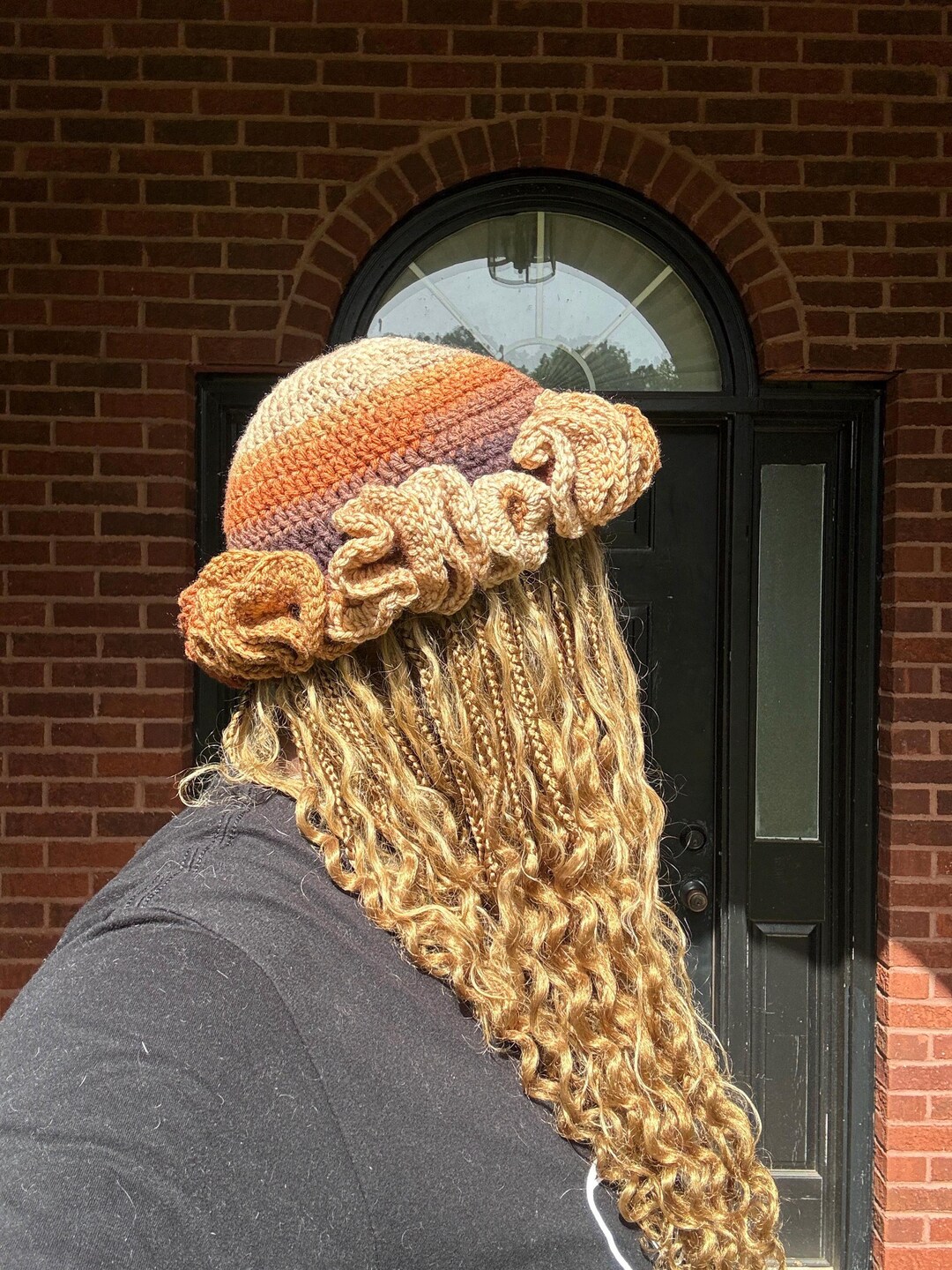 Handmade Crochet Ruffle Hat - Etsy