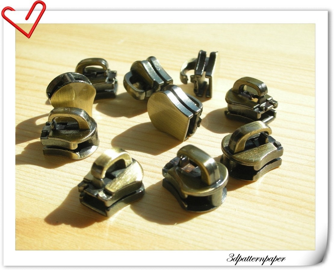 Zipper slider Zipper pull Easysetting Alloying Washable Etsy