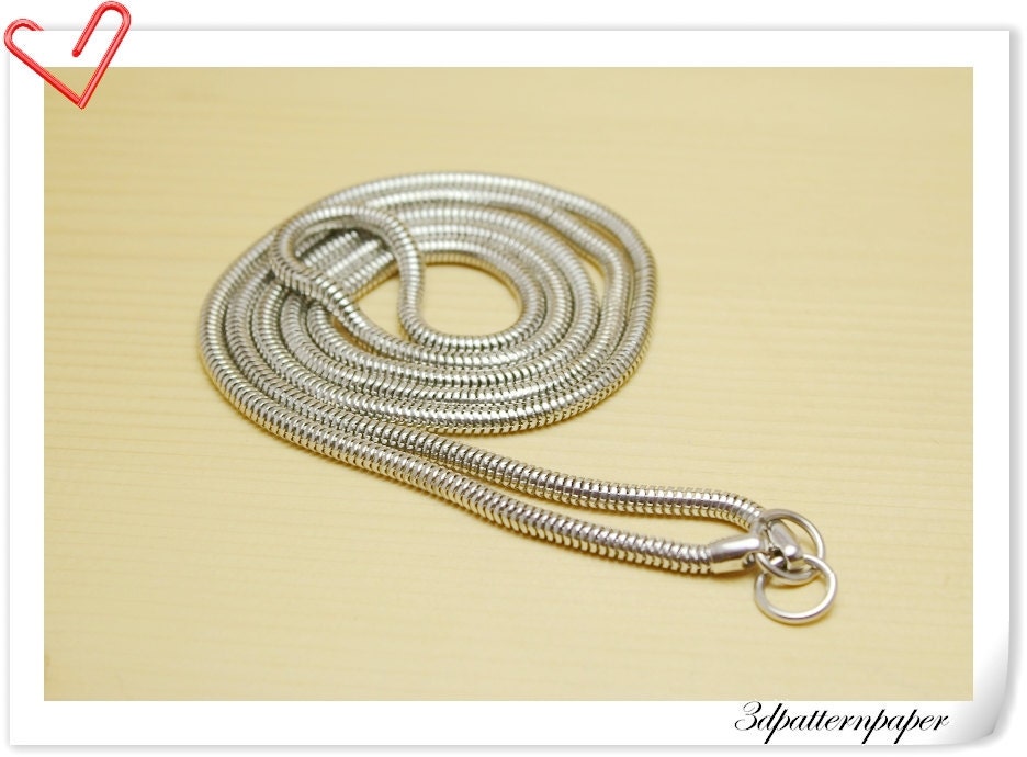 105cm Silver copper snap chain for purse and bag K111 Etsy