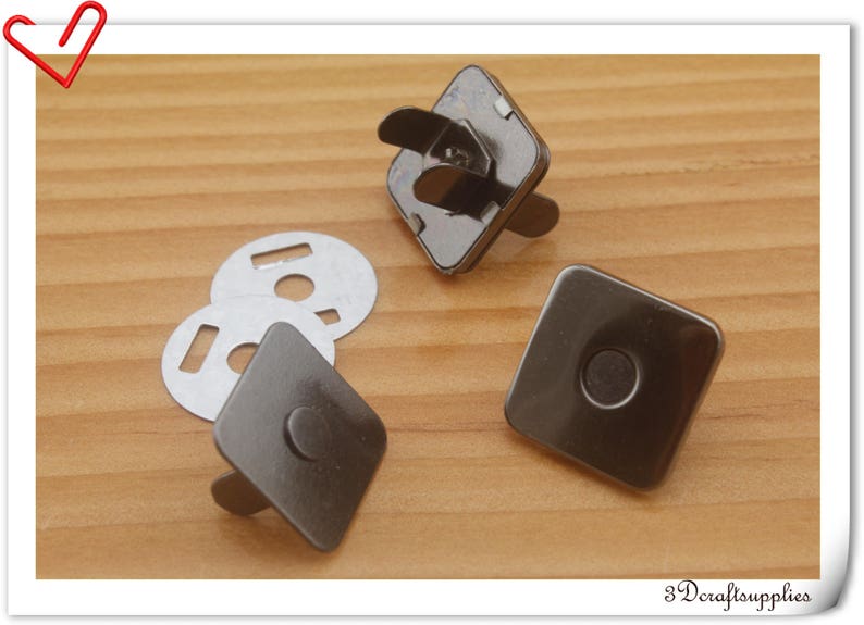strongly magnetic 20sets F76 20mm Thin Gunmetal magnetic snap closure bag button