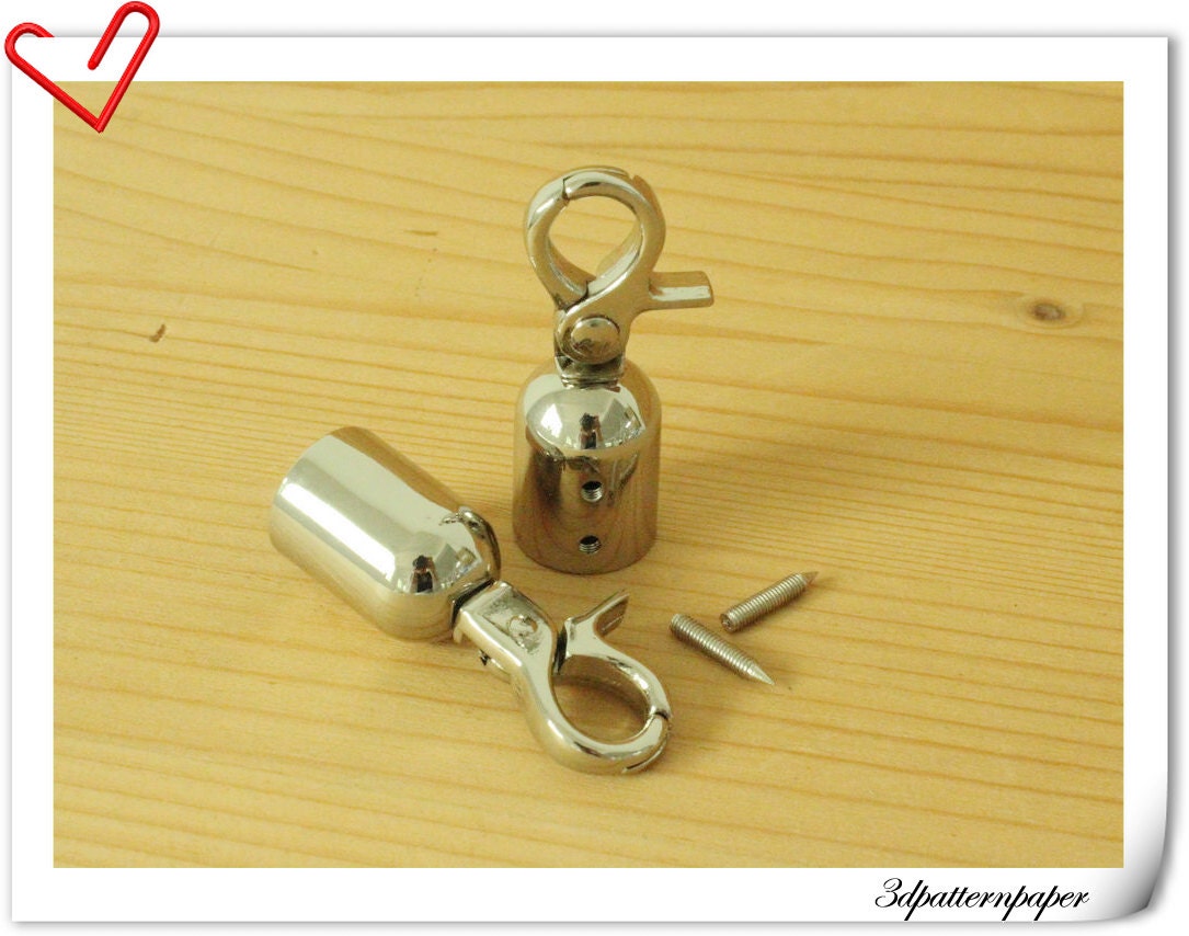 14mm Nickel cord end hook Rope end hook end stopper 6 piece Etsy