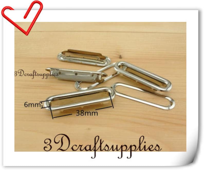 1.5 inch 38 mm inner size Nickel Oval Eyelet Grommets 40 sets G59