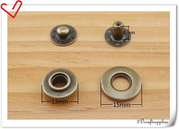 13mm Brass Snap Fasteners