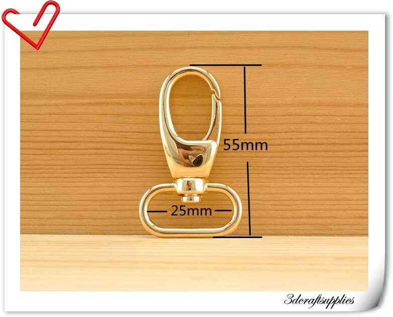 6 pieces 1 inch gold swivel clasp swivel Hook for purse push Etsy