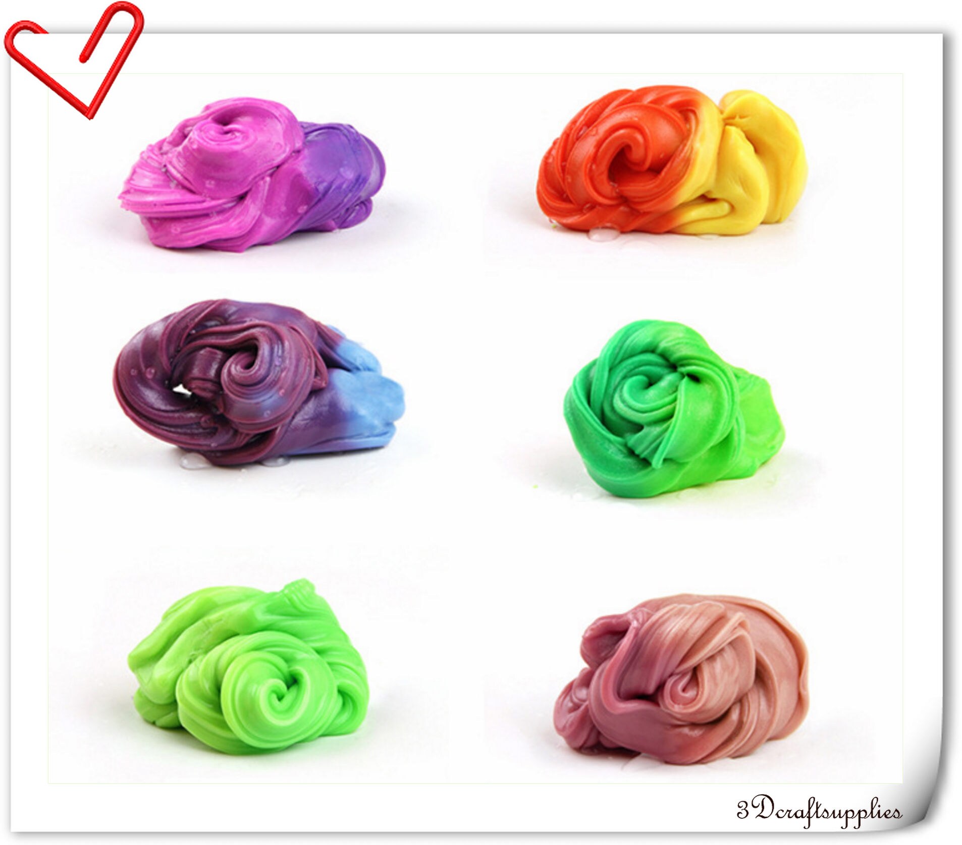 Download Color-changing Slime silly putty DIY toys clay Slime 6 color