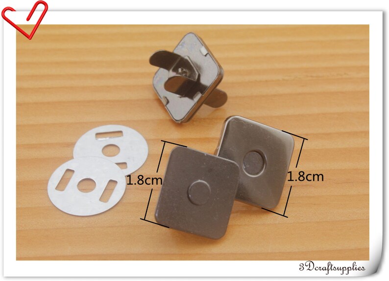 strongly magnetic 20sets F76 20mm Thin Gunmetal magnetic snap closure bag button