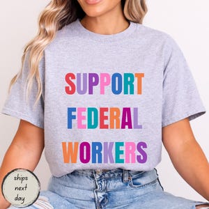 Unterstützen Sie Bundesarbeiterhemd, Anti-Trumpf-Shirt, Widerstandshemd, nicht zurückgehen, Bundesarbeiterhemd, politisches Merch, Wiederstandshemd, FDT