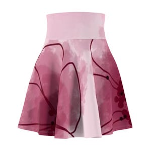 Floral Women&#39;s Skater Skirt, AOP Floral Print Skirt, Summer Fashion Skirt, Boho Style Skater Skirt, Casual Dressy Skirt, Weekend Wear