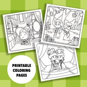 Digital download - 3 coloring pages form The Red Book