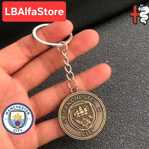 Manchester City Football Metal Keychain/Keyring