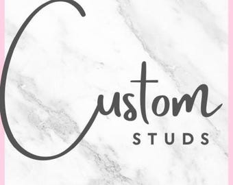 Custom Stud Earrings: Handmade Hypoallergenic Titanium Jewelry