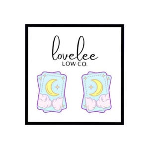 Tarot Karte Ohrstecker Ohrringe Legere Ohrringe Hypoallergen für empfindliche Ohren