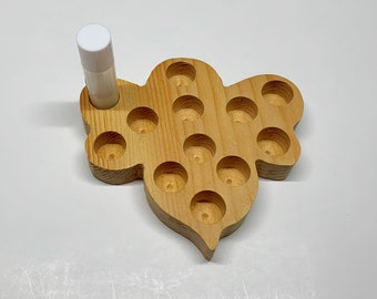 Lip Balm Tube Holder Bee Lip Balm Display Wooden Honey Bee Lip Balm Holder Wood Lip Balm Display