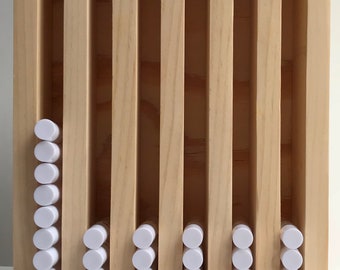 Lip Balm Tube Display 6 Slot Wooden Lip Balm Tube Display