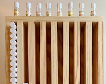 Lip Balm Tube Display Tower Wooden Lip Balm Tube Holder 8 Slot Wood Lip Balm Tube Tower Farmers Market Craft Booth Display