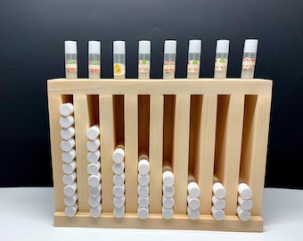 Lip Balm Tube Display Tower Wooden Lip Balm Tube Holder 8 Slot Wood Lip Balm Tube Tower Farmers Market Craft Booth Display