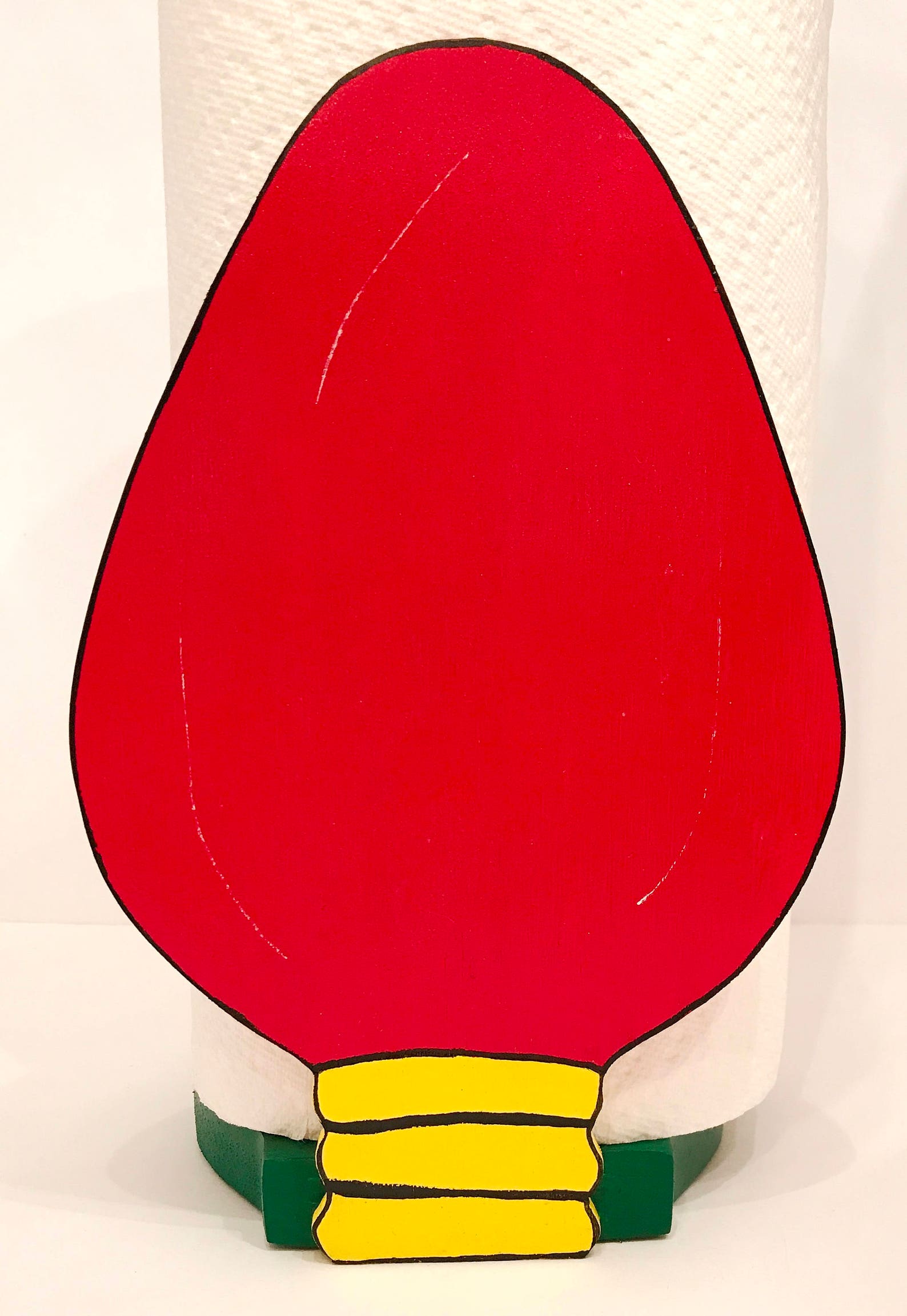 Christmas Light Paper Towel Holder Christmas Bulb Towel Holder Etsy