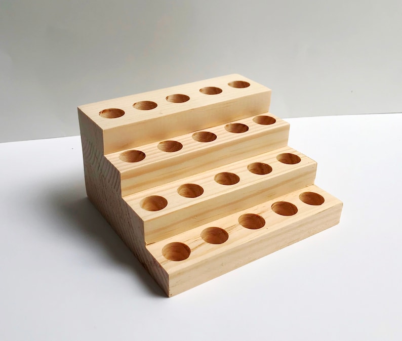 Lip Balm Tube Holder Lip Balm Display Wooden Multi Level Lip Etsy