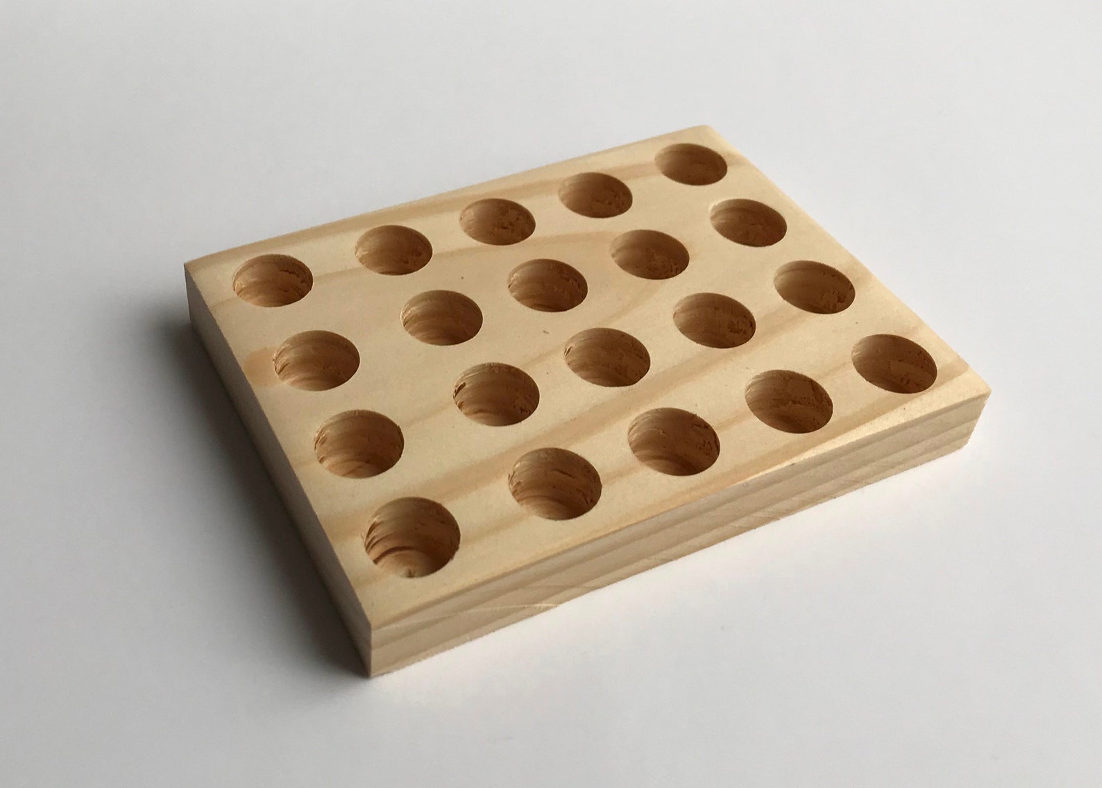 Lip Balm Holder Flat Wooden Lip Balm Display Wood Display Etsy