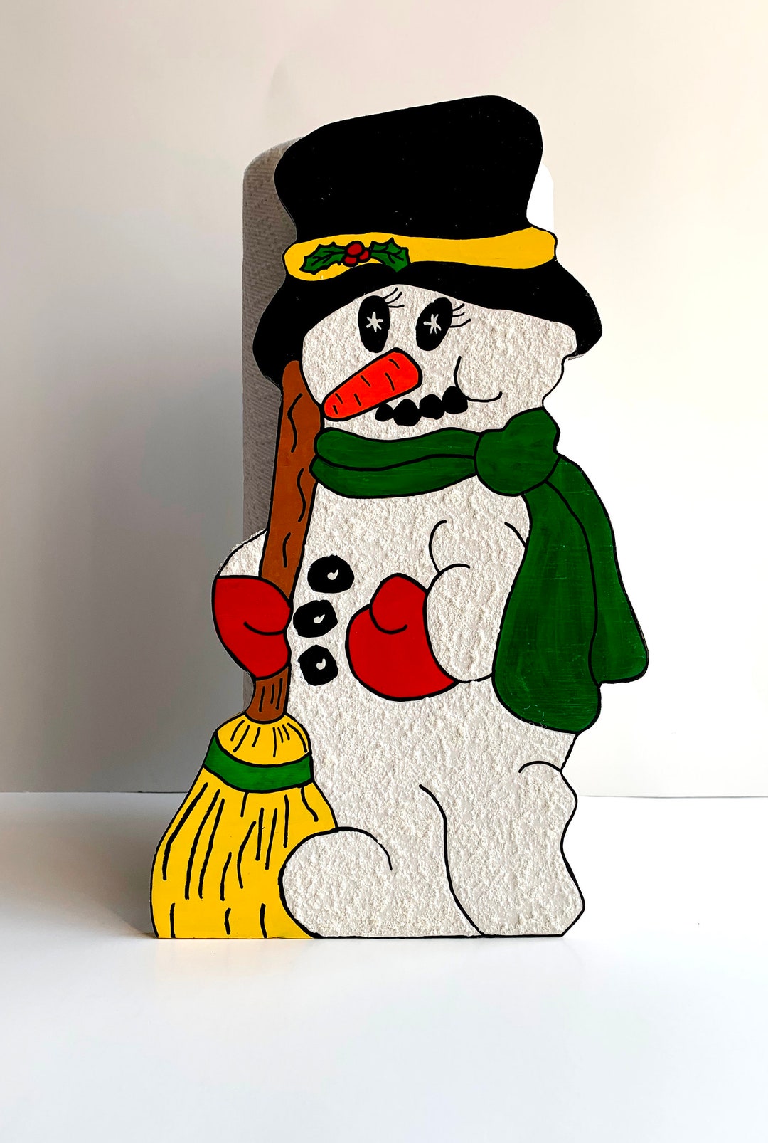 Snowman Paper Towel Holder Winter Snowman Christmas Holiday Towel