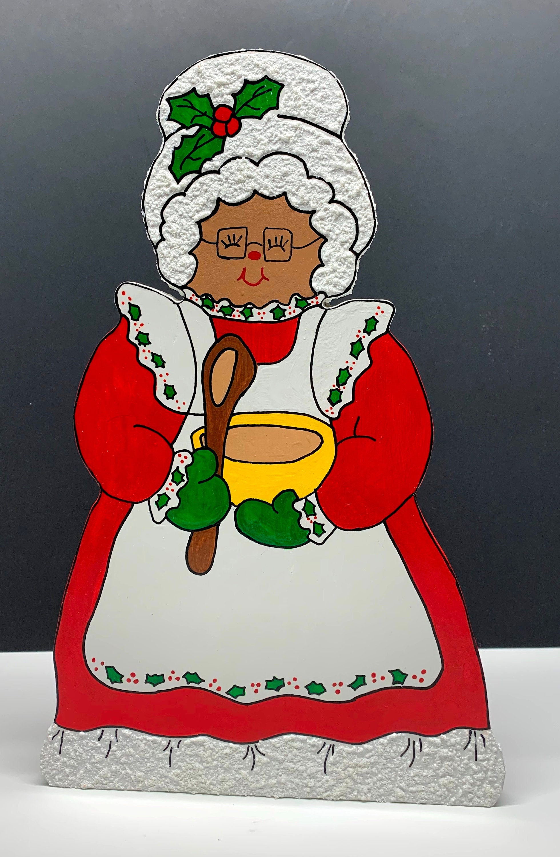 Mrs Claus Paper Towel Holder Mrs Santa Christmas Towel Holder African American