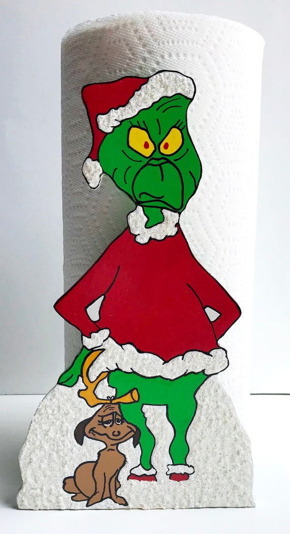 Santa Grinch Papier Handtuch Halter Reder Max Der Grinch Und Etsy