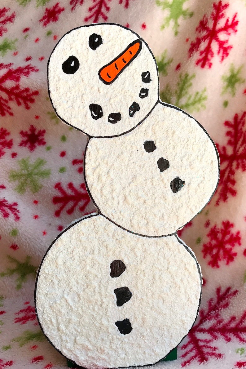 Snowman Winter Holiday Paper Towel Holder Snowball Snowman Etsy