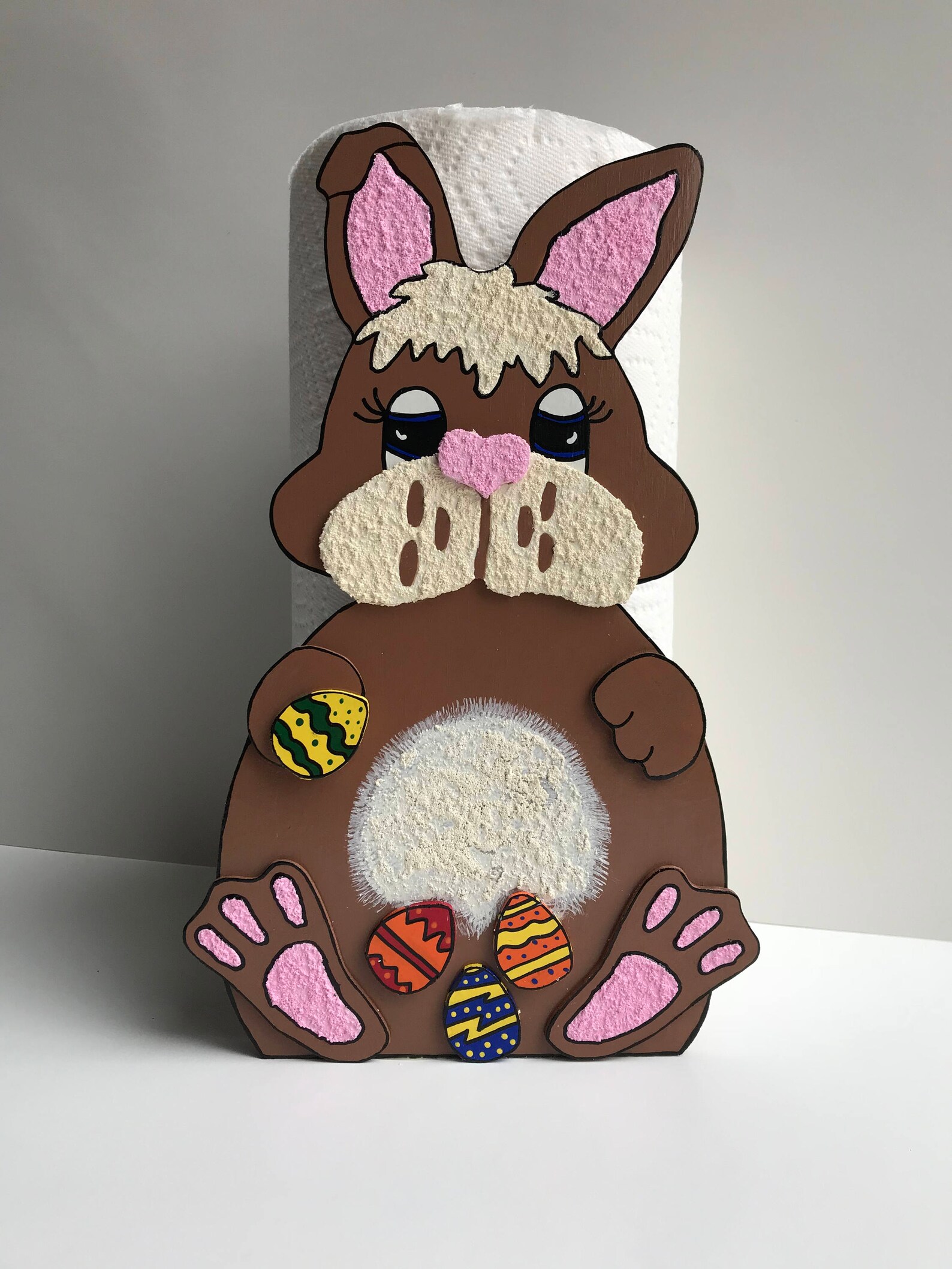 Easter Bunny Paper Towel Holder Easter Rabbit Towel Holder Etsy