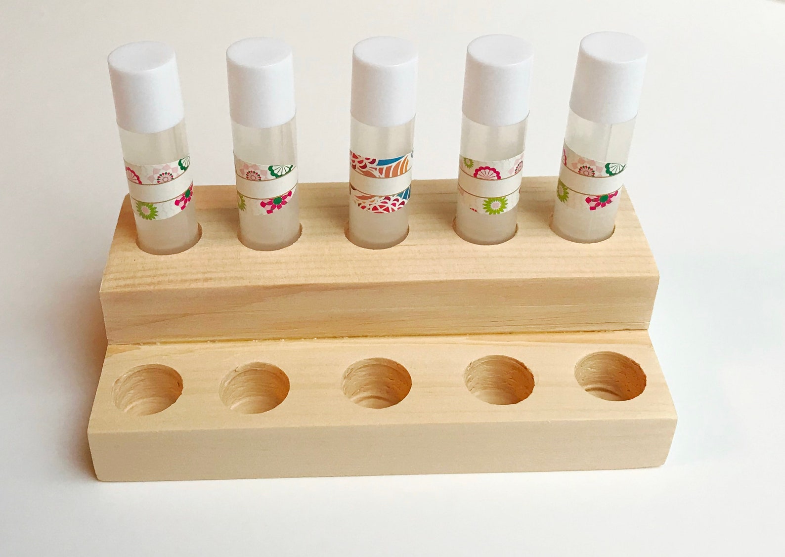 Lip Balm Display Wooden Lip Balm Tube Holder Multi Level Lip Etsy