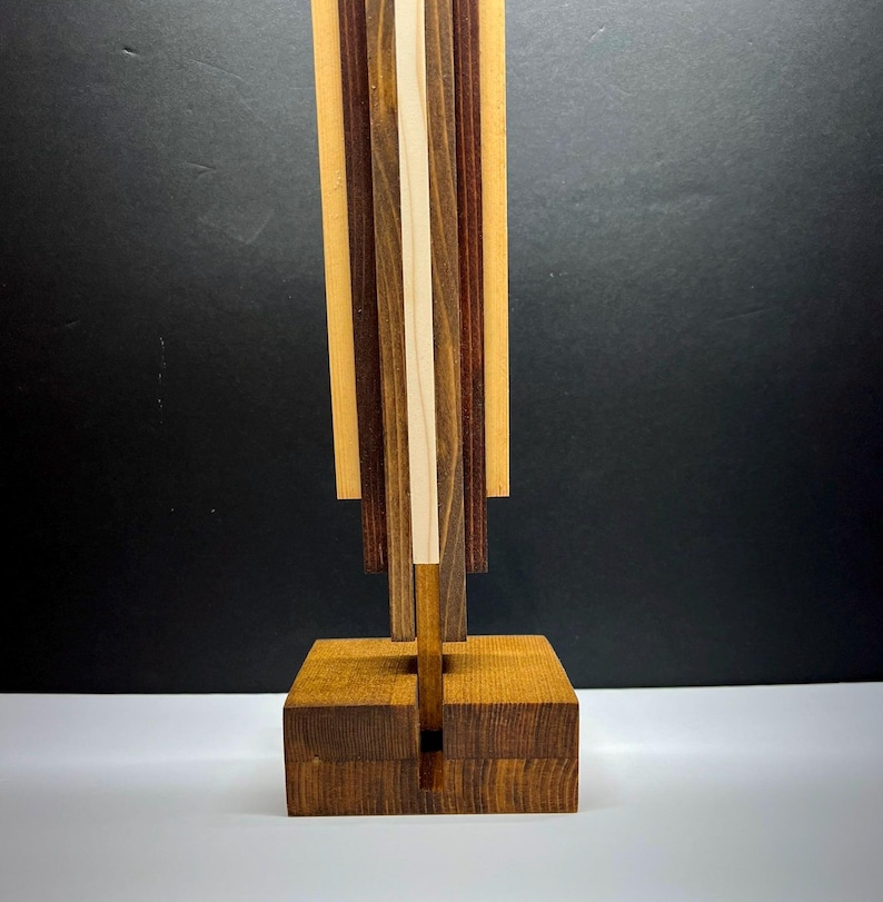 Cross Wooden Crucifix Wood Cross Stained Wooden Cross Crucifix Layered Wood Crucifix Cross Religious Home Decor Spirituality Crosses image 4