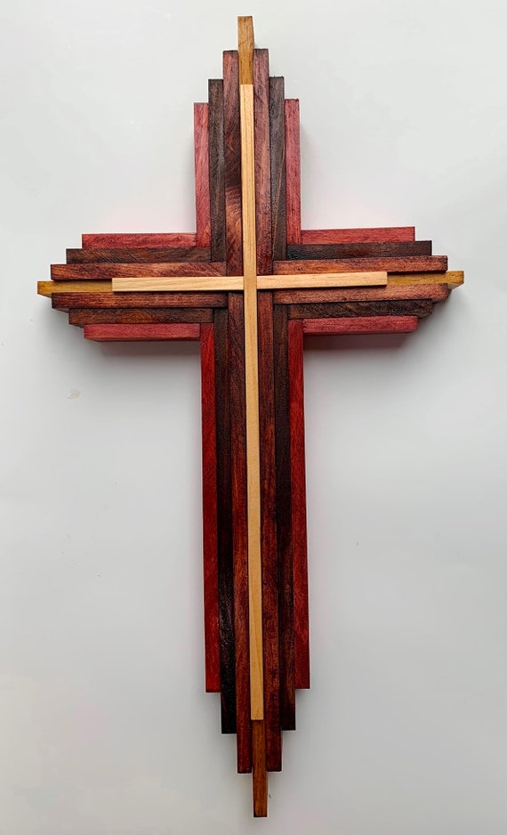 Easy Diy Layered Rustic Cross From Wood - Mixed Kreations