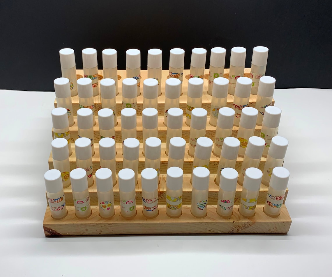 Lip Balm Tube Holder Lip Balm Display Wooden Multi Level Etsy