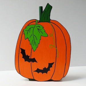 Porta-toalhas de papel de abóbora e morcegos Porta-toalhas de papel de abóbora de Halloween com morcegos