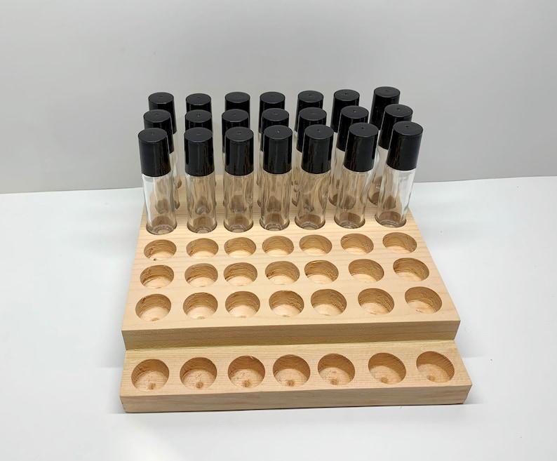 Rollerball Bottles Roll on Bottle Wood Display Wooden Etsy
