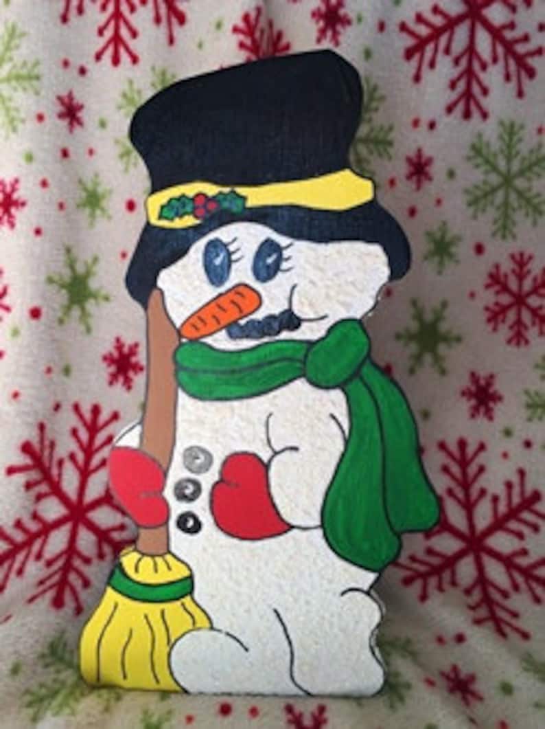 Snowman Paper Towel Holder Winter Snowman Christmas Holiday Etsy