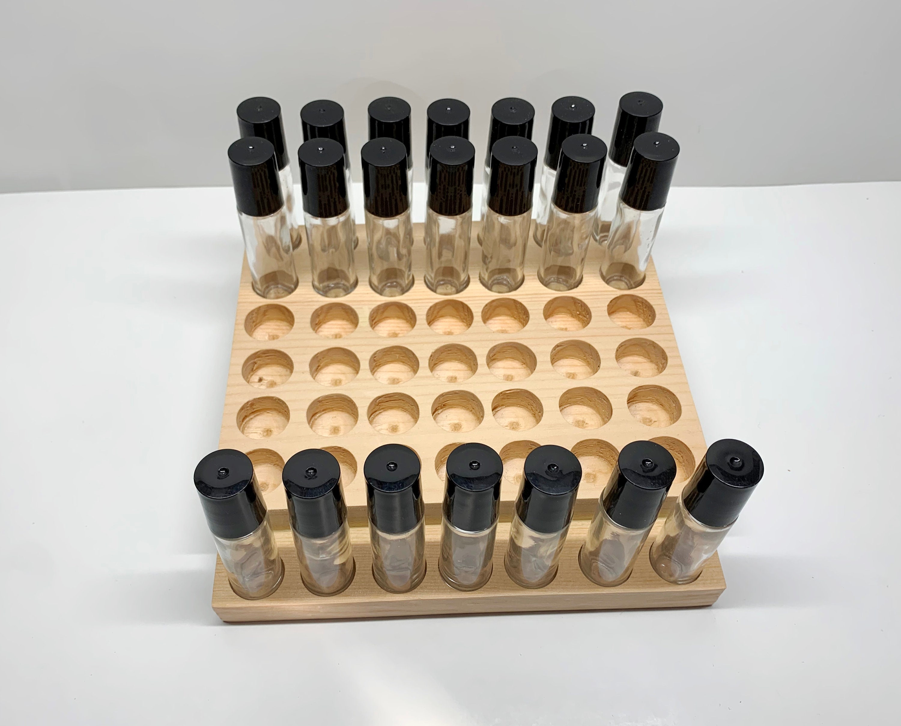 Rollerball Bottles Roll on Bottle Wood Display Wooden Etsy