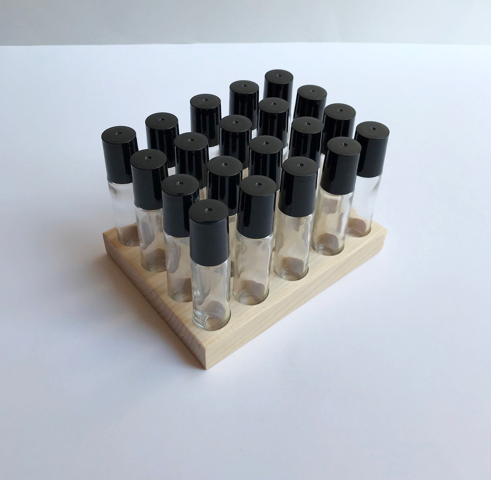 Roller Ball Bottle Flat Display Wooden Roll on Ball Bottle Etsy