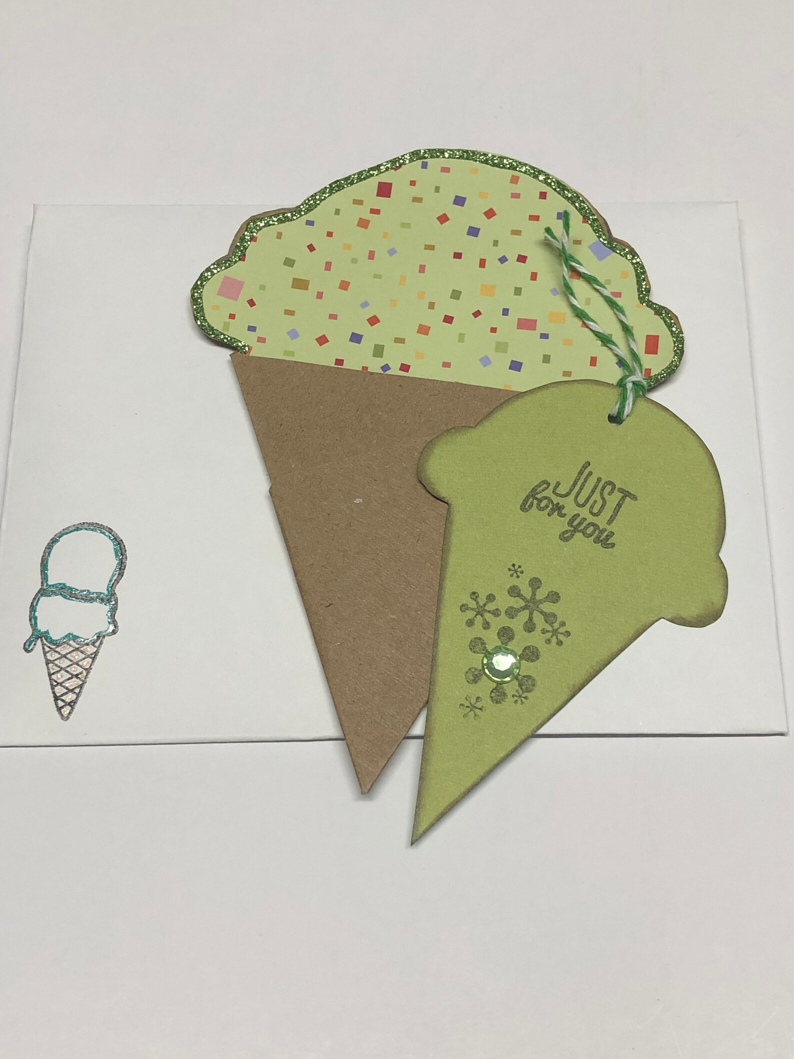 Ice Cream Cone Gift Card Holders Etsy