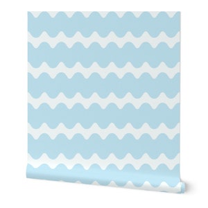 Wallpaper Wavy Lines Peel and Stick Wallpaper Prepasted Wallpaper, Renters Wallpaper, Accent Wallpaper, Removable Wallpaper, Fun Colorful