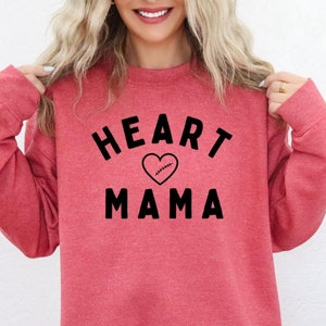 Heart Mama Sweatshirt Heart Surgery CHD Awareness Heart Warrior Mama Sweatshirt CHD Gift Congenital Heart Defect Heart Walk Sweatshirt