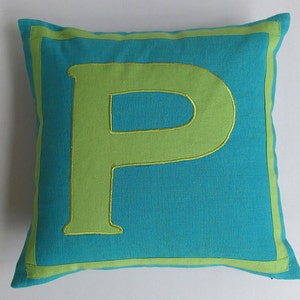 custom made monogram pillow covers, initial pillows, letter pillow, monogrammed gift cushion covers.  Custom made.