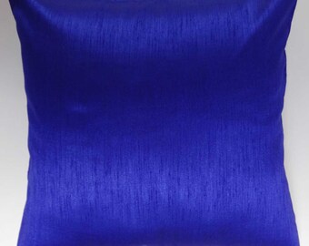 Royal Blue Silk Pillow Rich Shiny Silk Throw Pillow Luxury Etsy