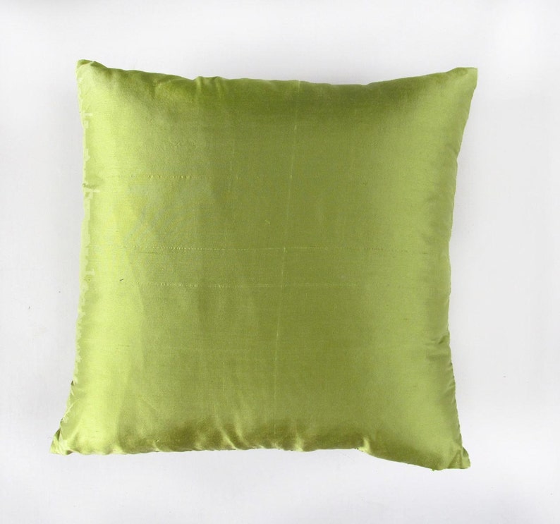 STOCK CLEARANCE 20 OFFlime green throw pillow pleated silk Etsy